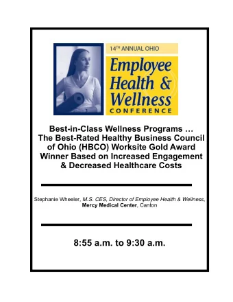 Best-in-Class Wellness Programs   The Best-Rated Healthy Business Council  of Ohio (HBCO)