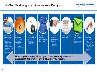 InfoSec Training and Awareness Program  Training &amp;  Employee  InfoSec  Yearly  In-person