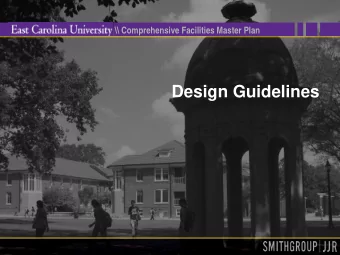 Design Guidelines  \\ Comprehensive Facilities Master Plan  CU-Boulder  What are Design Guidelines?