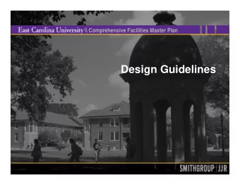 Design Guidelines  \\ Comprehensive Facilities Master Plan  CU-Boulder  What are Design Guidelines?