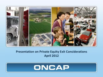 April 2012  Exits: Key Considerations for Private Equity  Exits by Year  Exit Capital ($B)  # of