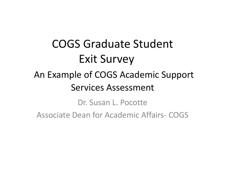 cogs graduate student