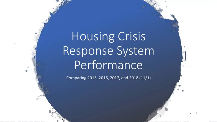 housing crisis