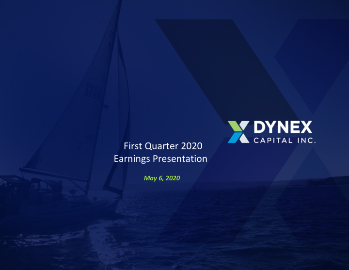 first quarter 2020 earnings presentation