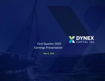 First Quarter 2020  Earnings Presentation  May 6, 2020  Safe Harbor Statement  NOTE:  This