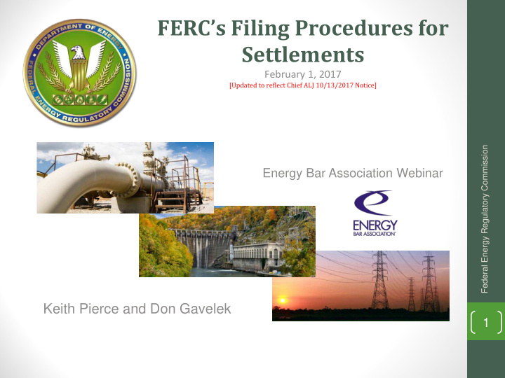 ferc s filing procedures for settlements