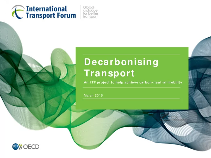 decarbonising