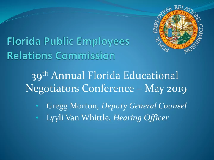 39 th annual florida educational
