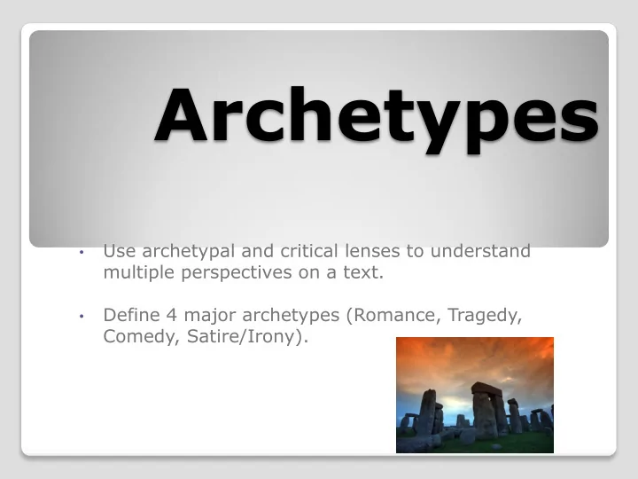 archetypes