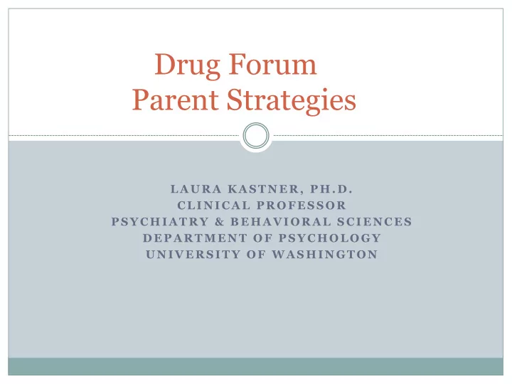 parent strategies
