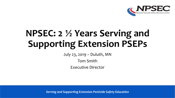 npsec 2 years serving and supporting extension pseps