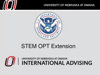 STEM OPT Extension  Overview  Who Qualifies?  Whats Different?  Mentoring and Training