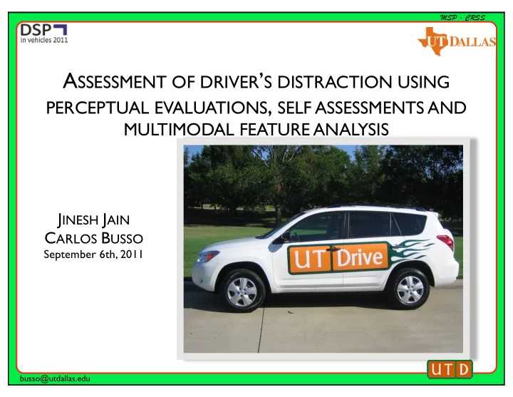 long term goal monitoring driver behavior