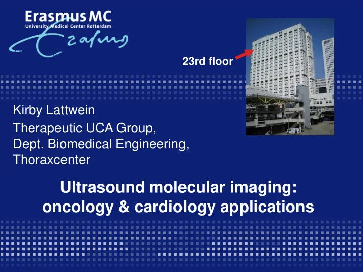 ultrasound molecular imaging oncology amp cardiology