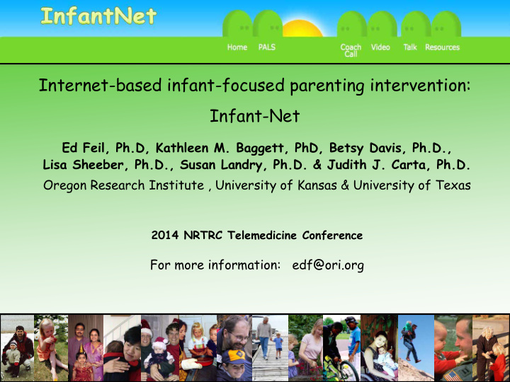 internet based infant focused parenting intervention