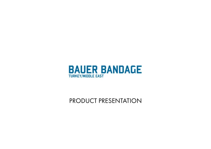 product presentation about the product
