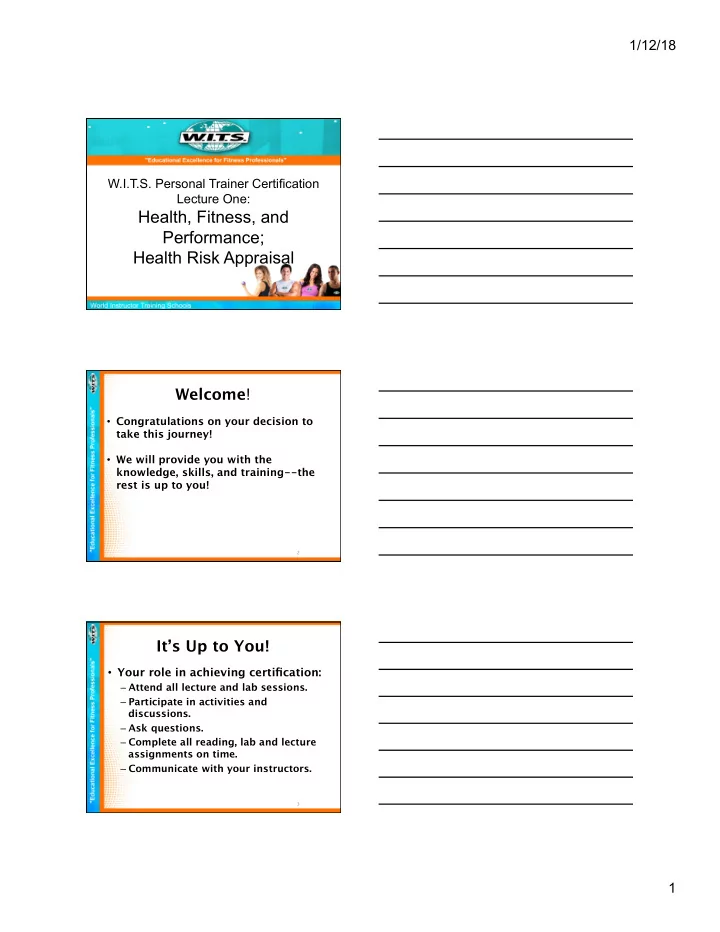 health fitness and performance health risk appraisal