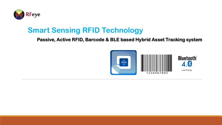 smart sensing rfid technology