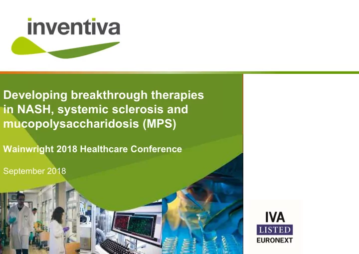 developing breakthrough therapies in nash systemic