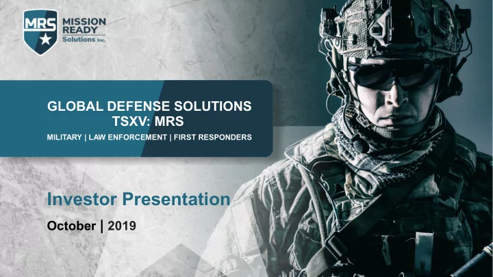 investor presentation