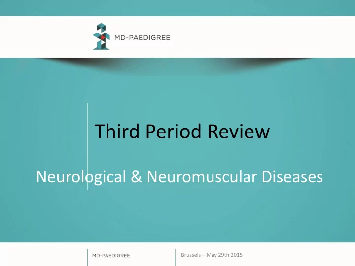 third period review