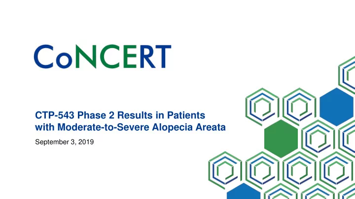 ctp 543 phase 2 results in patients with moderate to