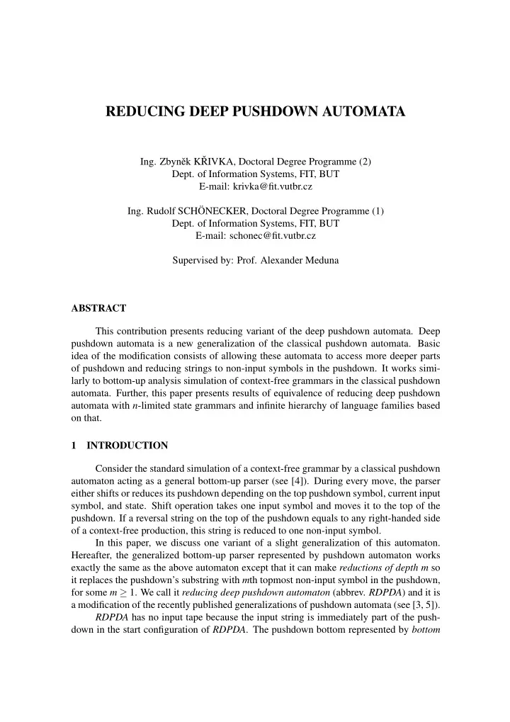 reducing deep pushdown automata