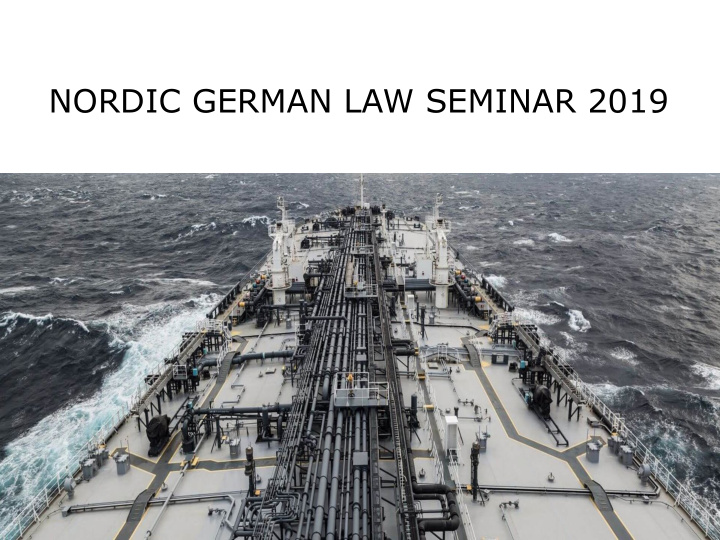 nordic german law seminar 2019 programme