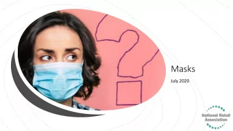 Masks  July 2020  Rules and Recommendations  If you live within metropolitan Melbourne or