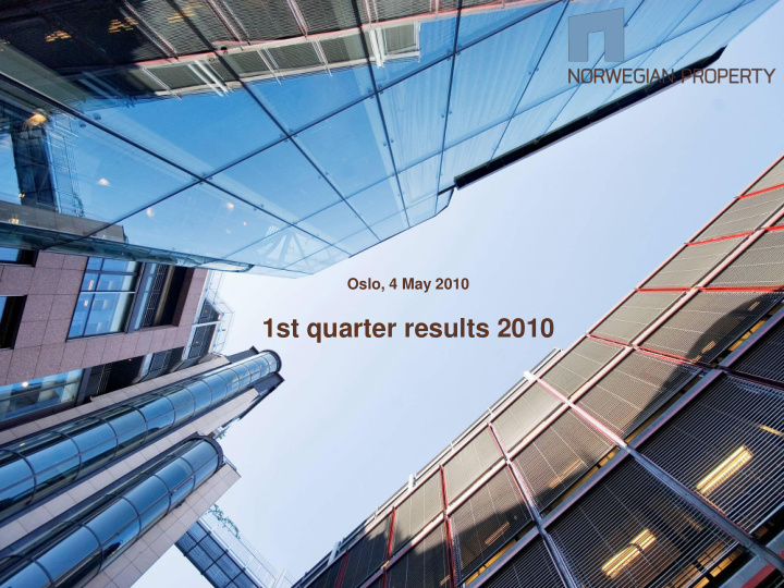 1st quarter results 2010