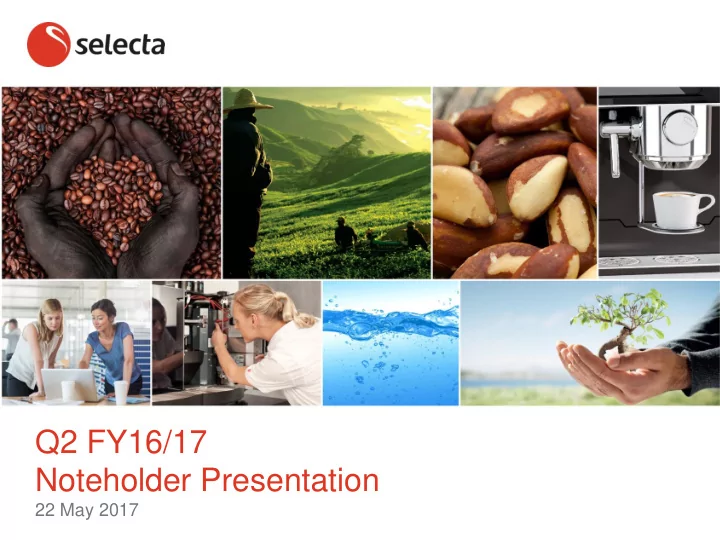 noteholder presentation