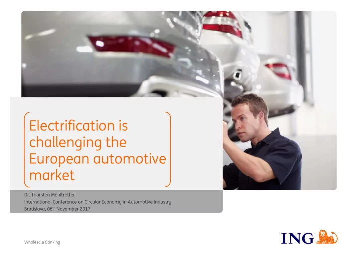 electrification is challenging the european automotive