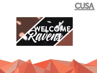 Review the Model  VISION  CUSAs 6 Pillars of Growth  CUSA set out 66 Goals to be completed by