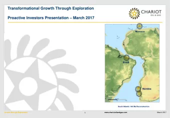 Proactive Investors Presentation  March 2017  Morocco  Brazil  Namibia  South Atlantic 100 Ma