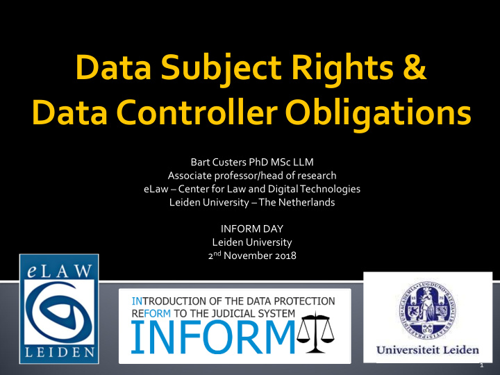 data subject rights amp data controller obligations