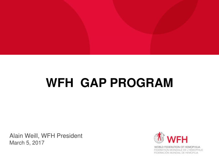 wfh gap program