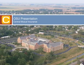 OSU Presentation  Central Mutual Insurance  Christina Germann  Rick van den Hengel  Agenda