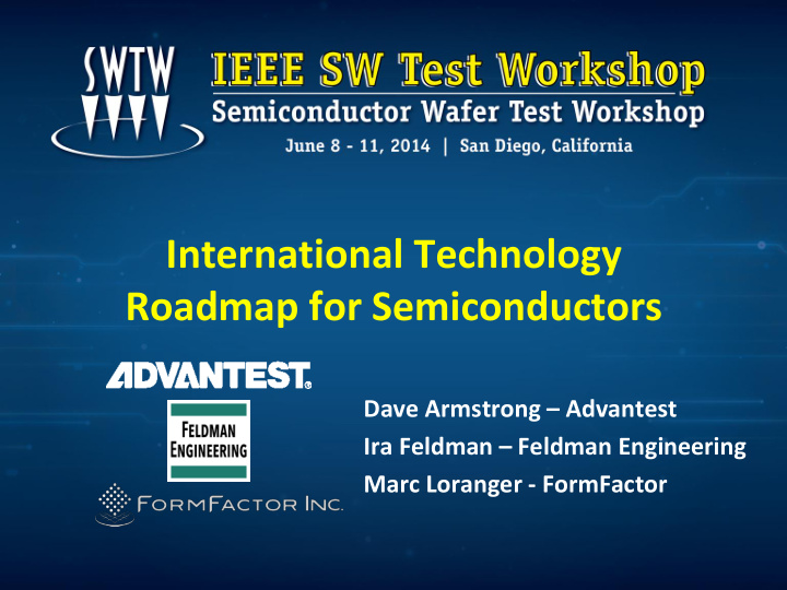 international technology roadmap for semiconductors