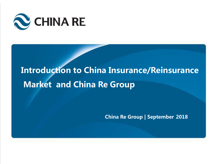 market and china re group
