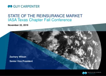 IASA Texas Chapter Fall Conference  November 22, 2019  Zachary Wilson  Senior Vice President  GUY