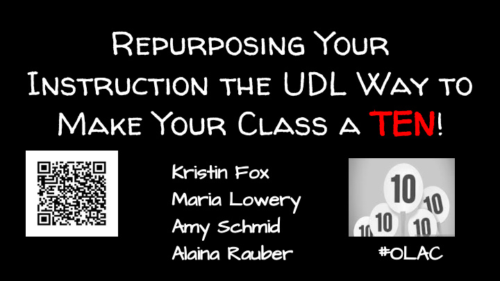 repurposing your instruction the udl way to make your