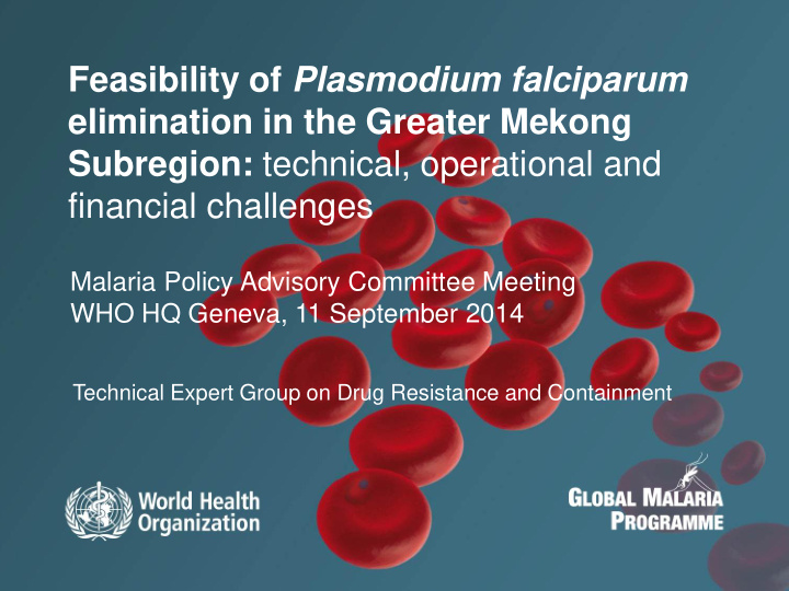 malaria policy advisory committee meeting who hq geneva