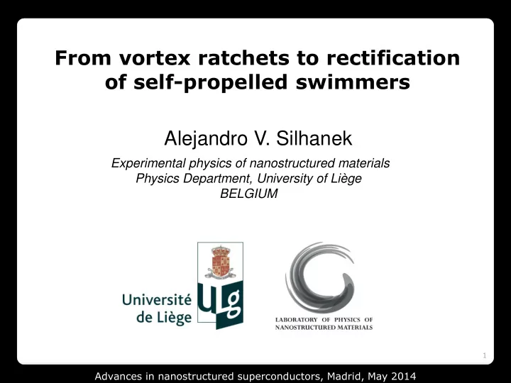 from vortex ratchets to rectification of self propelled