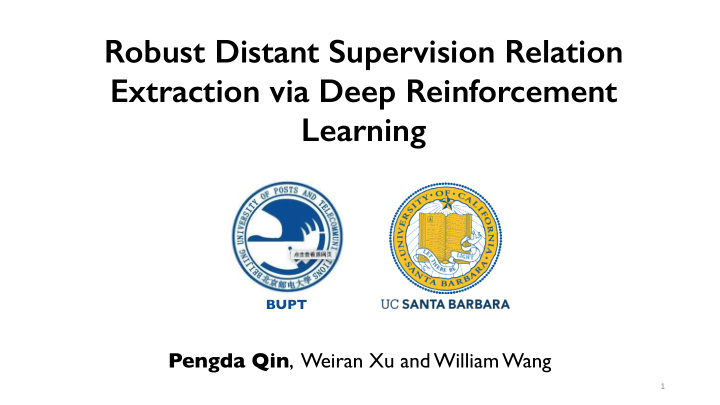 robust distant supervision relation extraction via deep