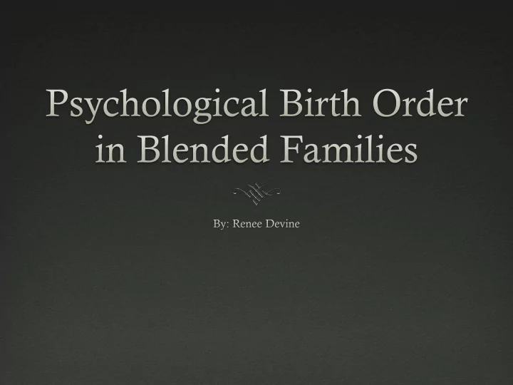 stepfamily statistics
