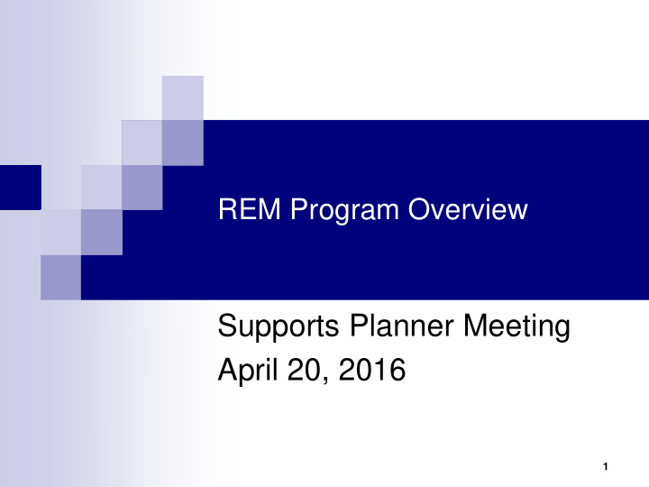 supports planner meeting april 20 2016