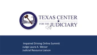 2016 Family Justice Conference  Name of Presentation  Impaired Driving Online Summit  January 25-26