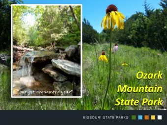 Mountain  our get acquainted year  State Park  Natural  Resource  Inventories    Plant