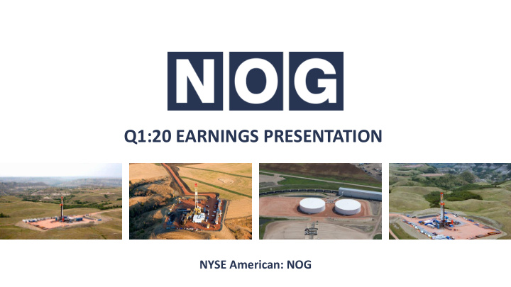 q1 20 earnings presentation