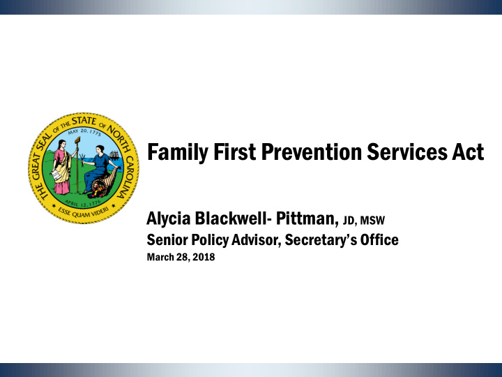 family first prevention services act